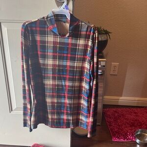 Plaid Long Sleeve Top